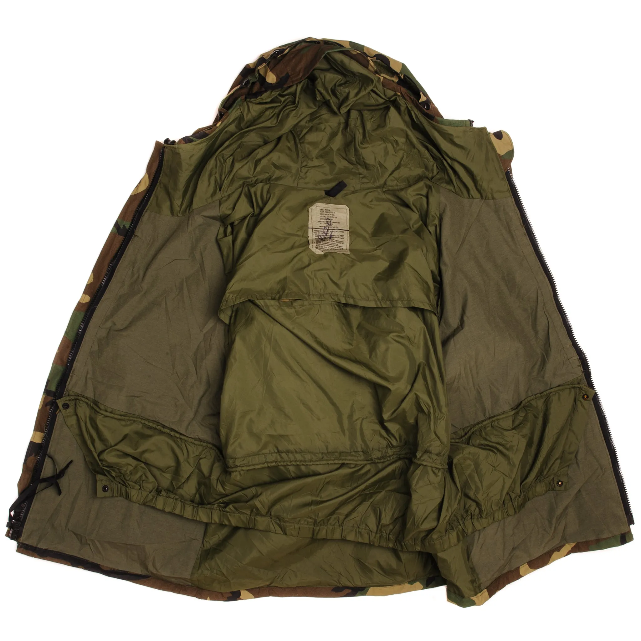 VINTAGE US ARMY ECWCS PARKA 2000 SIZE LARGE REGULAR GORETEX