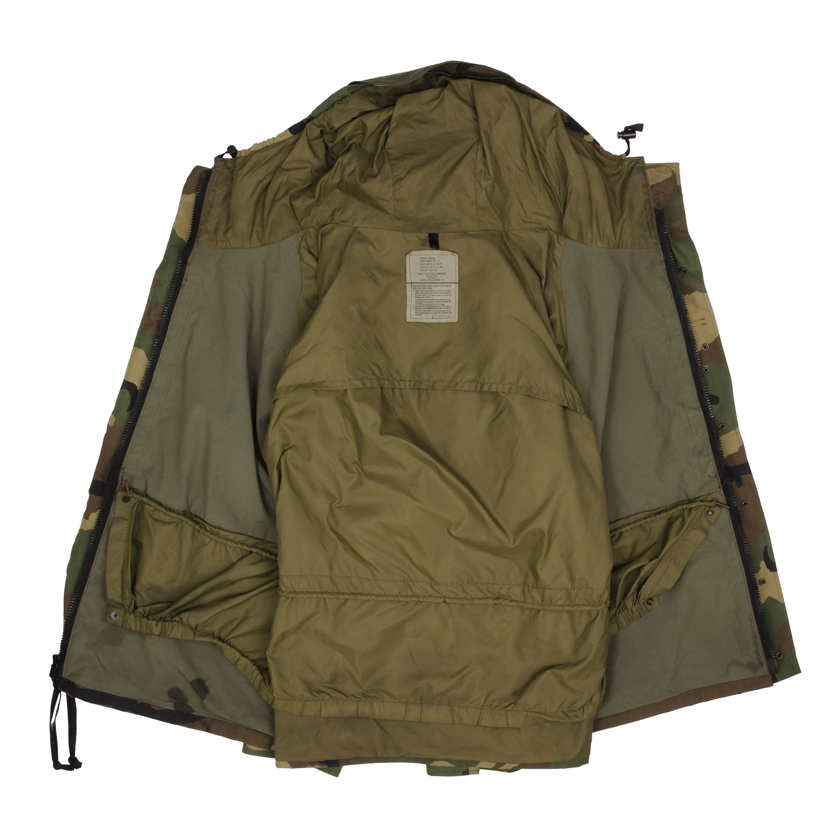 VINTAGE US ARMY ECWCS PARKA 2000 SIZE XL REGULAR GORETEX