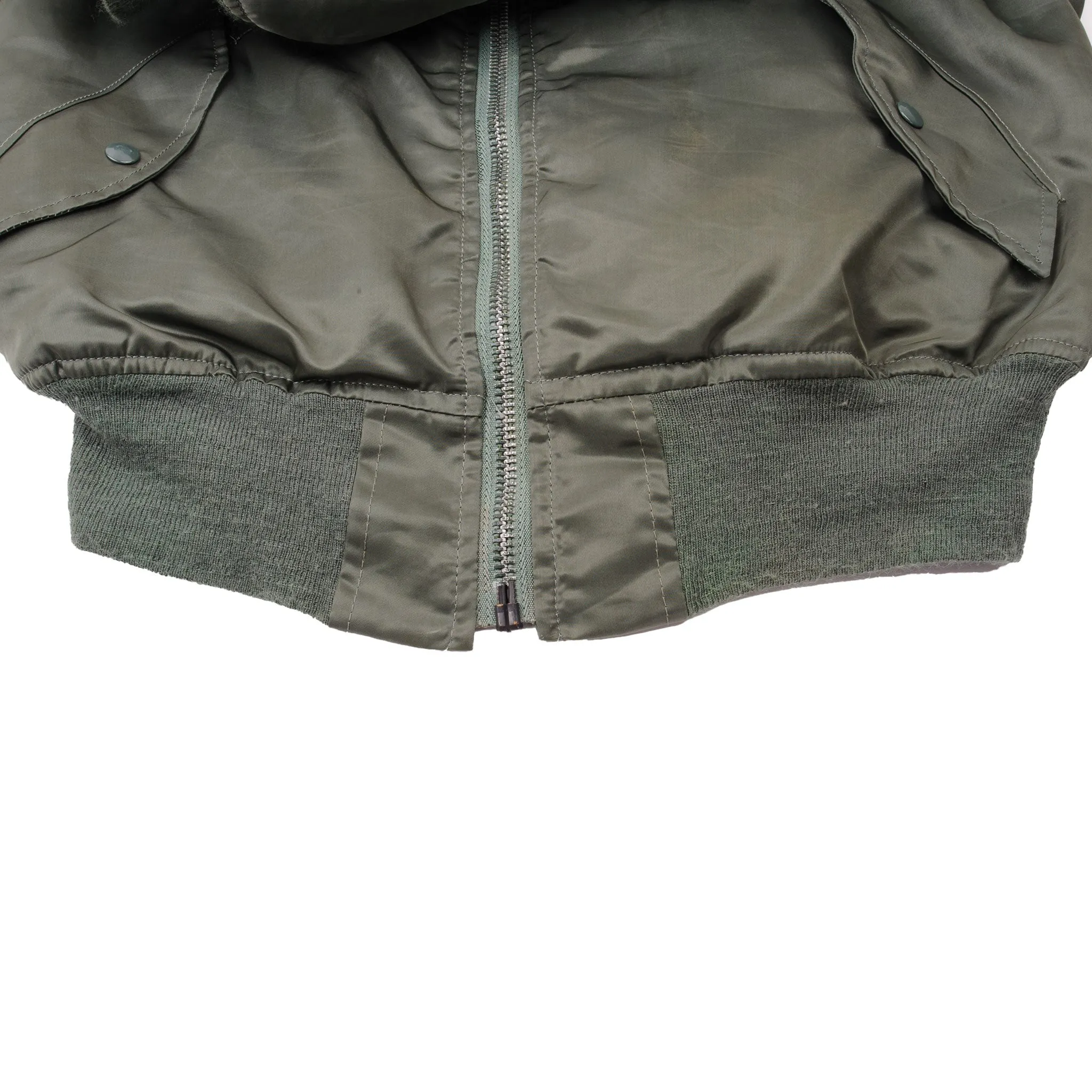 VINTAGE USAF US AIR FORCE FLIGHT JACKET MA-1 MA1 1960S VIETAM WAR SIZE LARGE