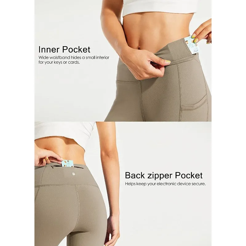 Women's Fleece Lined Leggings Water Resistant Thermal Winter Pants Hiking Yoga Running Tights High Waisted