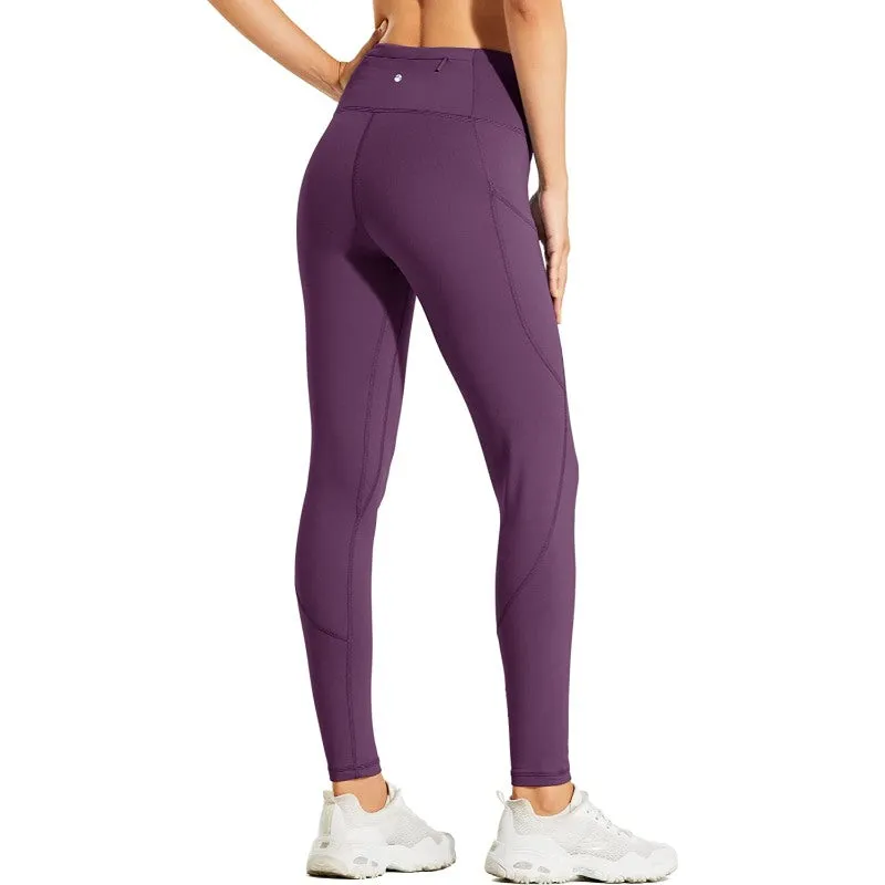 Women's Fleece Lined Leggings Water Resistant Thermal Winter Pants Hiking Yoga Running Tights High Waisted