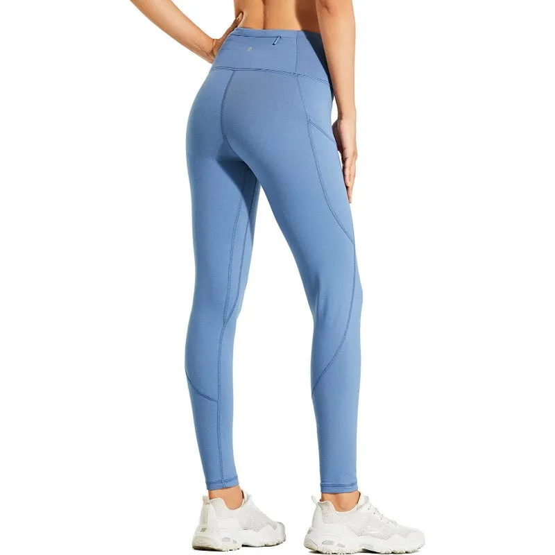 Women's Fleece Lined Leggings Water Resistant Thermal Winter Pants Hiking Yoga Running Tights High Waisted
