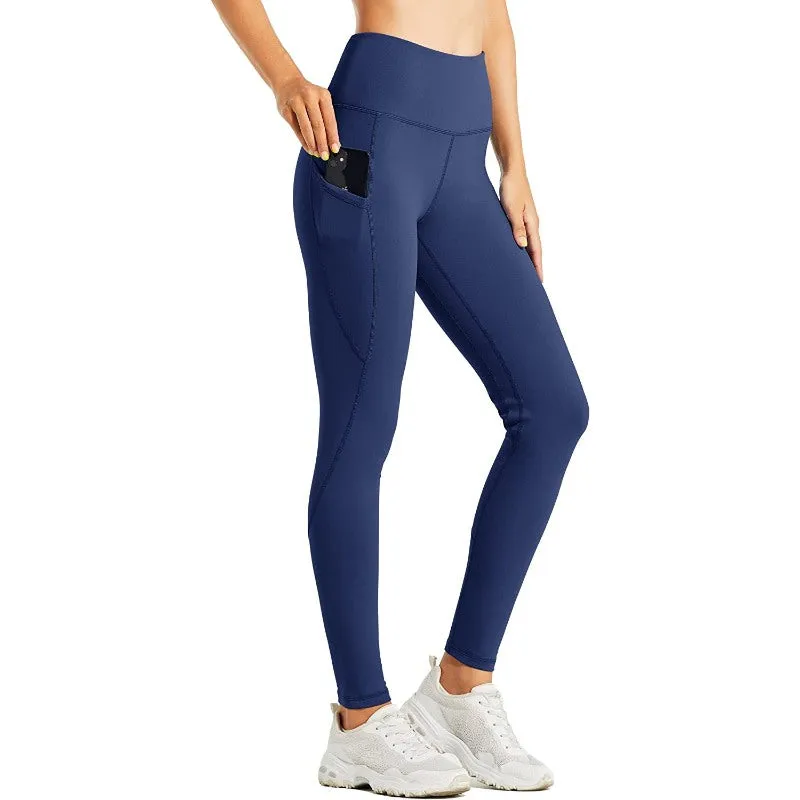 Women's Fleece Lined Leggings Water Resistant Thermal Winter Pants Hiking Yoga Running Tights High Waisted