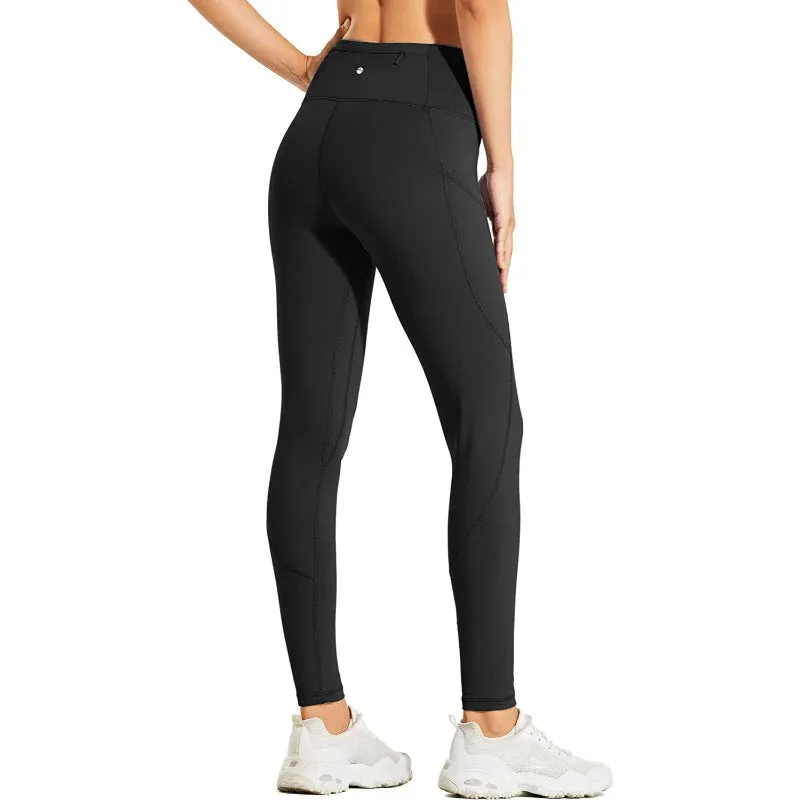 Women's Fleece Lined Leggings Water Resistant Thermal Winter Pants Hiking Yoga Running Tights High Waisted