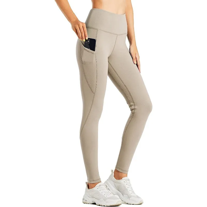 Women's Fleece Lined Leggings Water Resistant Thermal Winter Pants Hiking Yoga Running Tights High Waisted