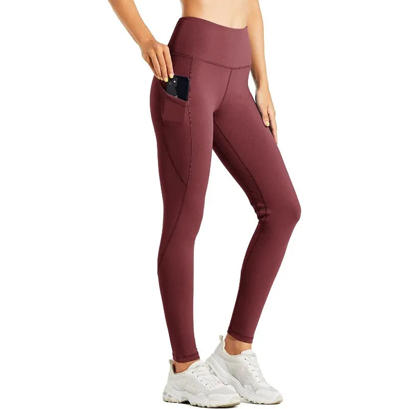 Women's Fleece Lined Leggings Water Resistant Thermal Winter Pants Hiking Yoga Running Tights High Waisted