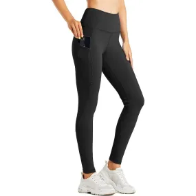 Women's Fleece Lined Leggings Water Resistant Thermal Winter Pants Hiking Yoga Running Tights High Waisted