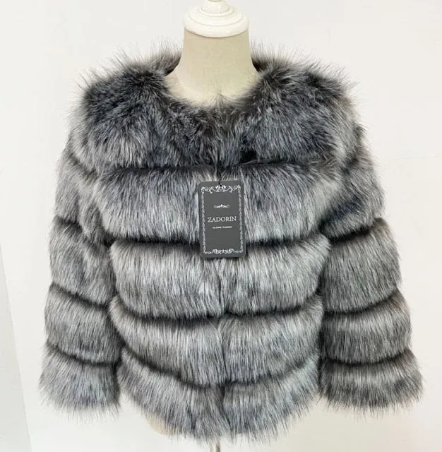 Women's Puffy Fur Coat
