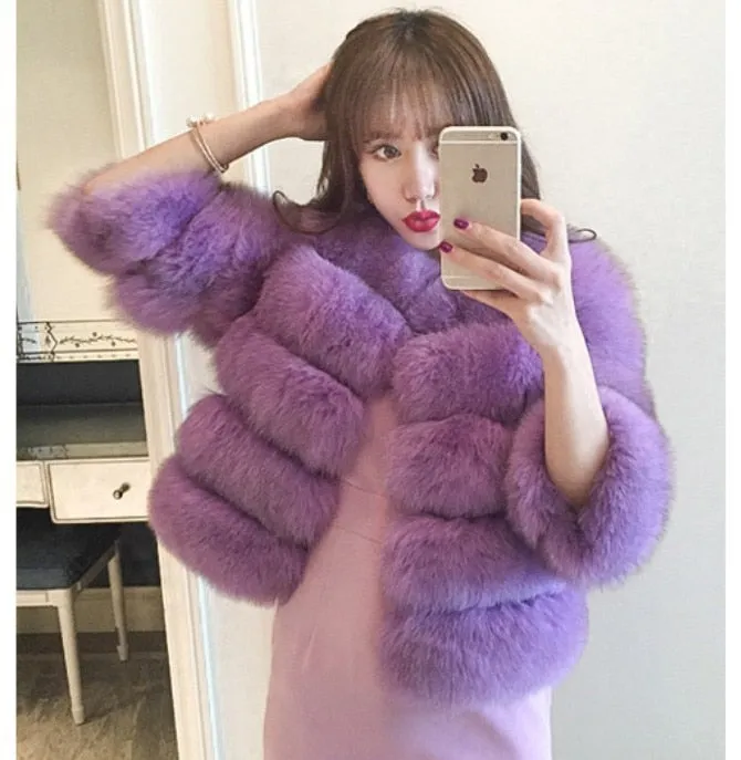 Women's Puffy Fur Coat