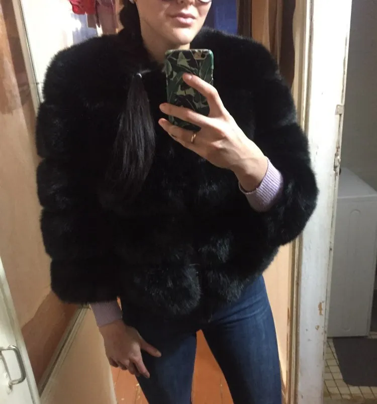 Women's Puffy Fur Coat