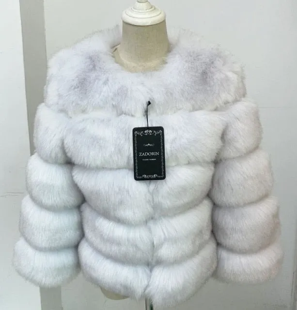 Women's Puffy Fur Coat